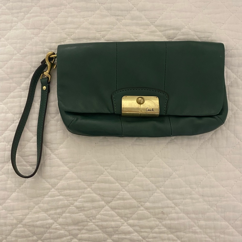 COACH Leather Wristlet